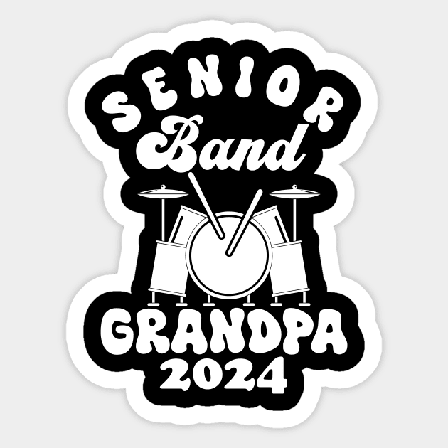 senior Band Grandpa 2024 Funny grandpa grandfather Sticker by Giftyshoop